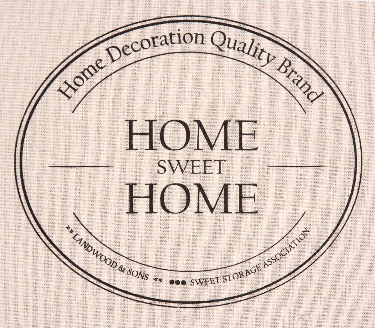 Motivbox Home beige B/H/T: ca. 32x32x32 cm