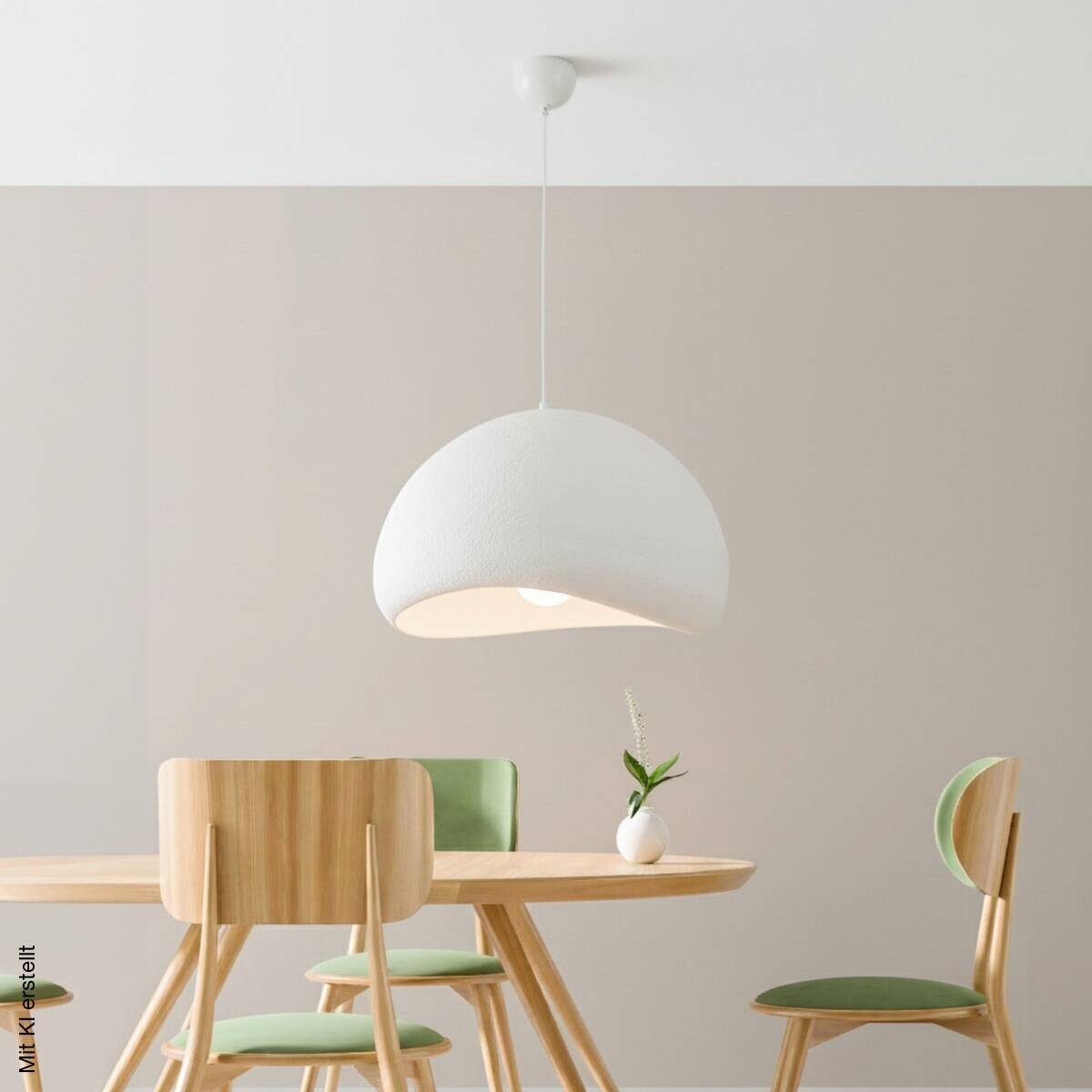 Opviq Pendelleuchte weiß B/H/T: ca. 50x116x44 cm E27 1 Brennstellen
