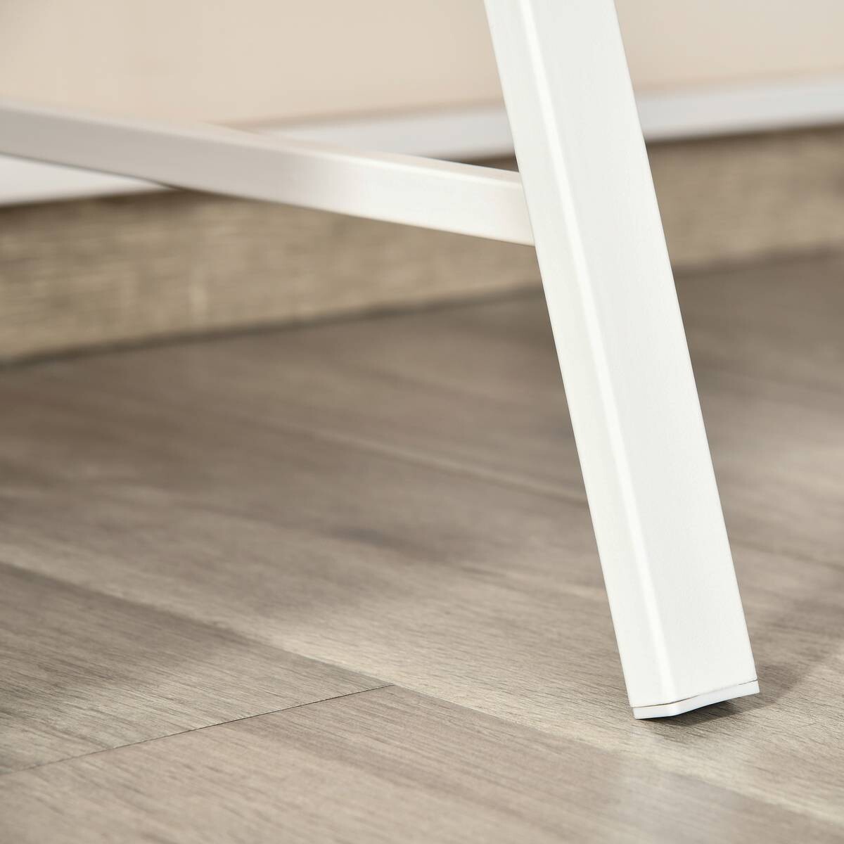 Schreibtisch 836-055AK weiß Eiche Nachbildung B/H/T: ca. 84x85x45 cm