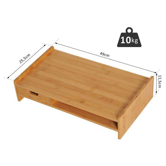 HOMCOM Monitorständer 920-042 920-042 natur