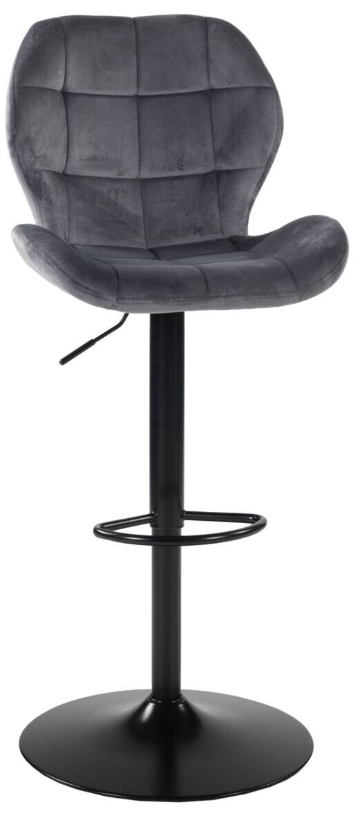 Barhocker Raja Barhocker 17672 dunkelgrau Velourstoff B/H/T: ca. 53x124x41 cm