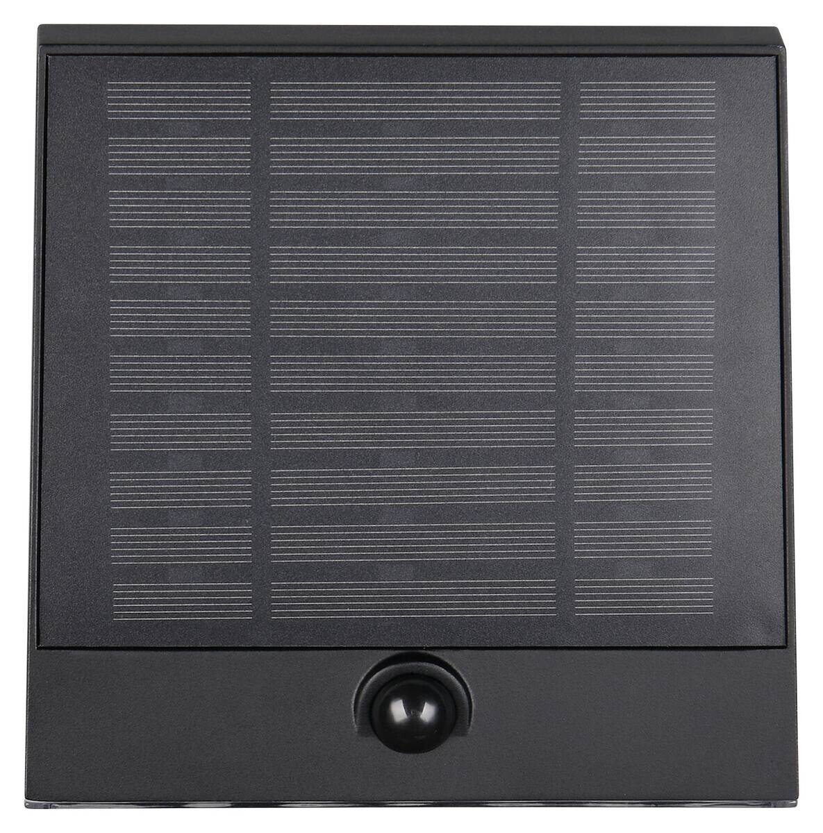 Solar-Wandleuchte schwarz B/H: ca. 16x15 cm