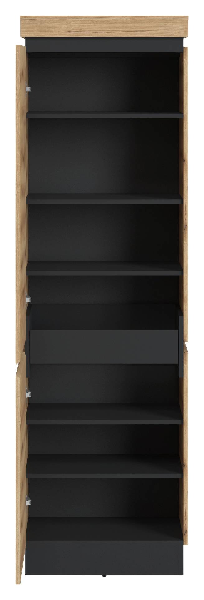 Garderobenschrank Corte Eiche Evoke Coast Nachbildung anthrazit B/H/T: ca. 60x200,5x45 cm
