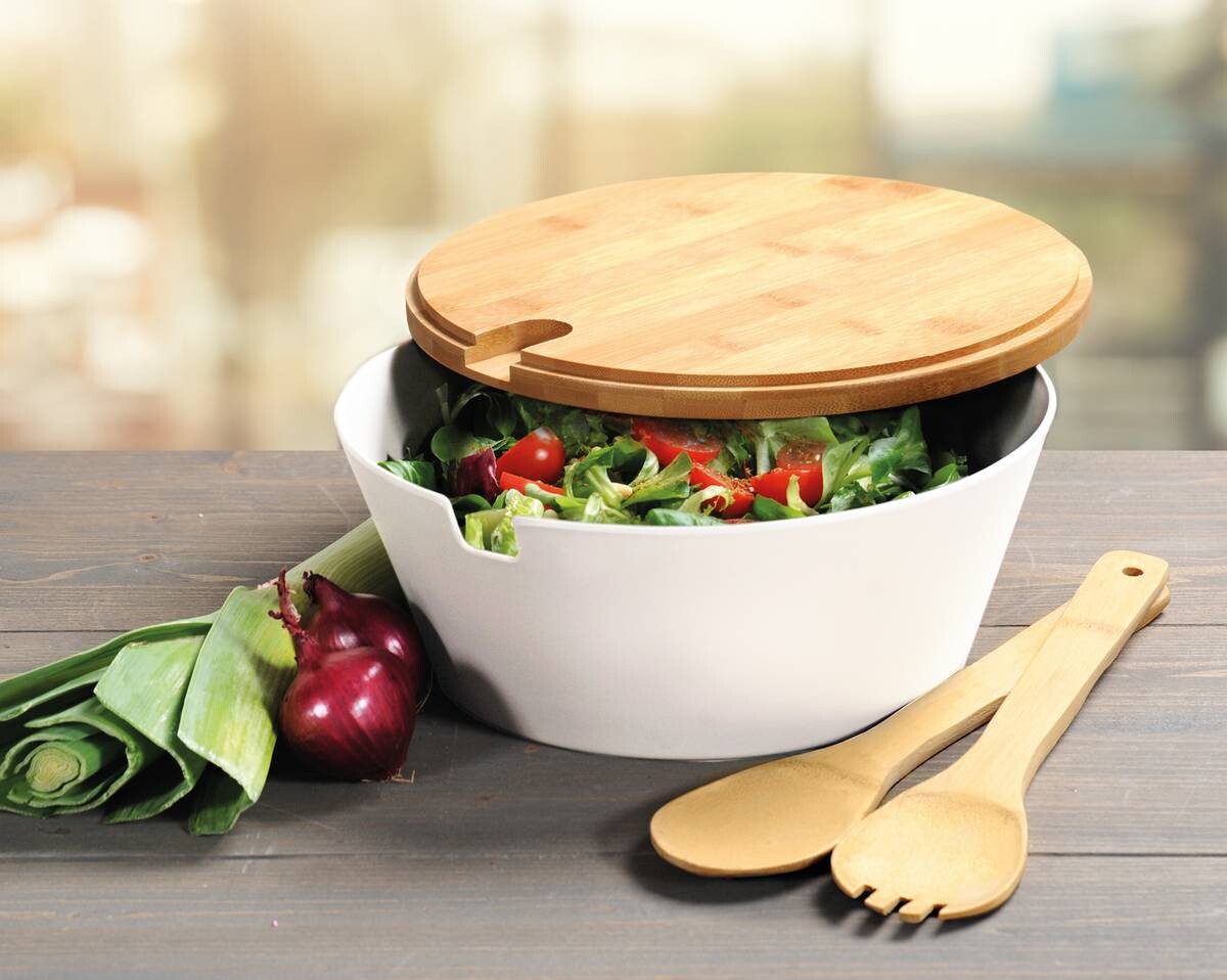 Kesper Salatschale weiß Melamin H/D: ca. 11x26 cm