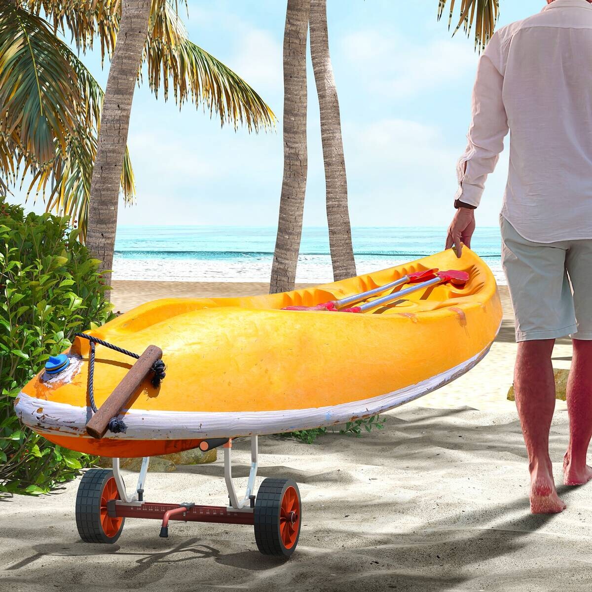 SPORTNOW Outdoor-Aktivitäten grün Edelstahl B/H/L: ca. 72,5x79x42 cm