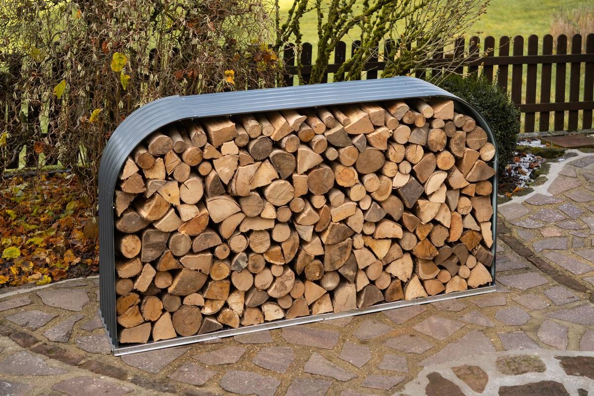 Westmann Kaminholzregal anthrazit B/H/L: ca. 46x111x212 cm