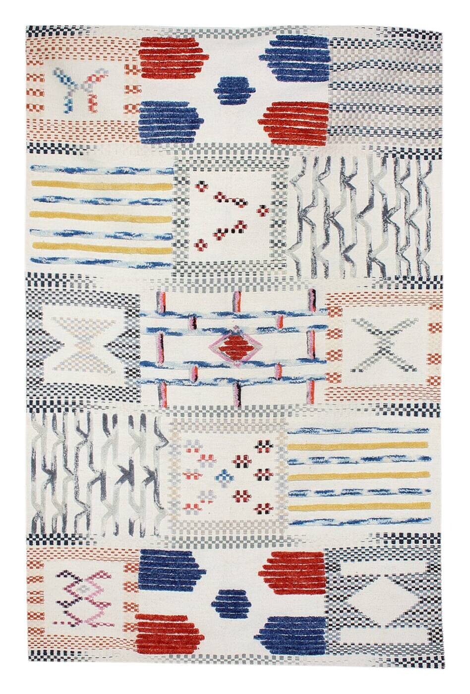 Kayoom Kurzflorteppich Empire 110 elfenbein B/L: ca. 160x230 cm