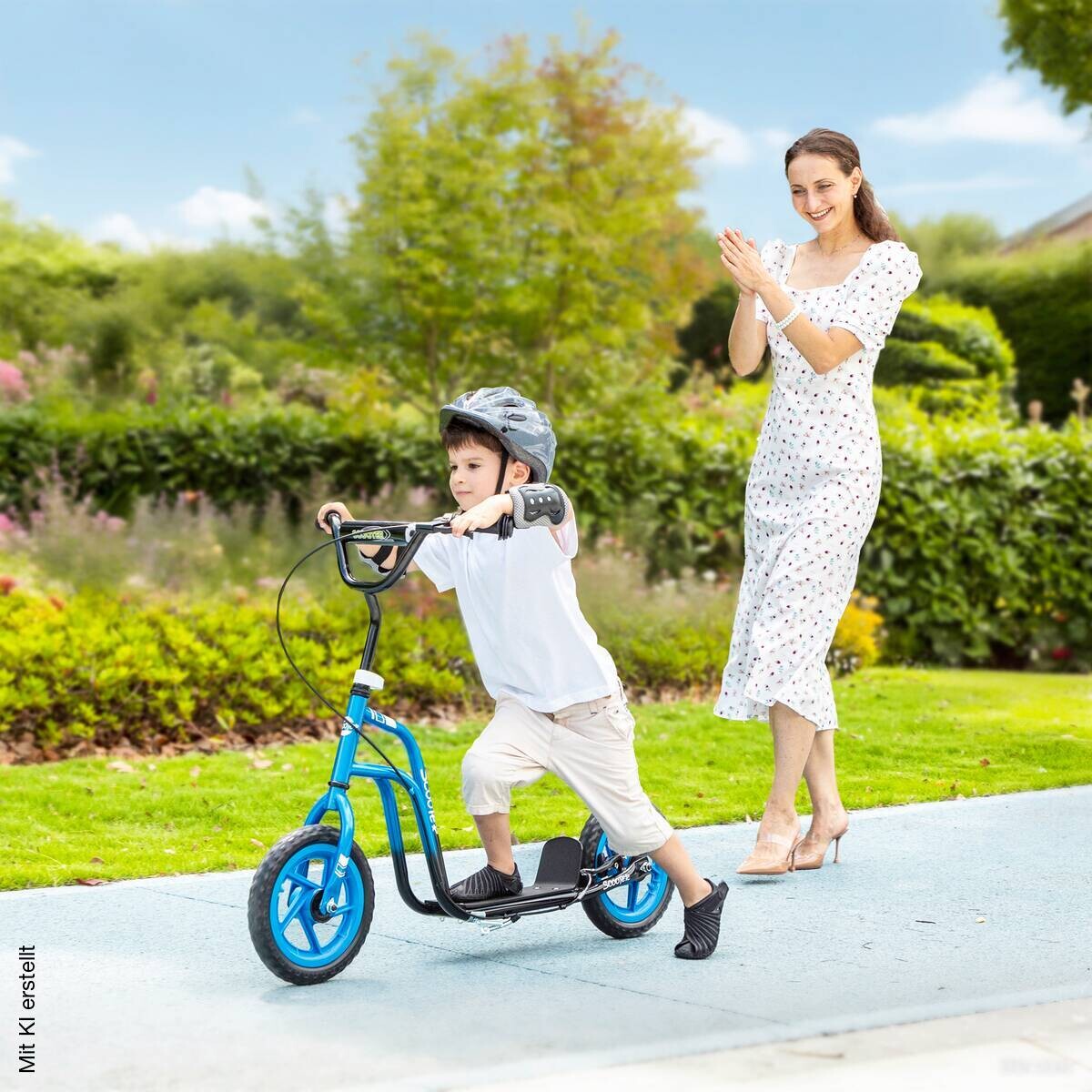 AIYAPLAY Kinder Kickscooter blau B/H/L: ca. 50x88x115 cm