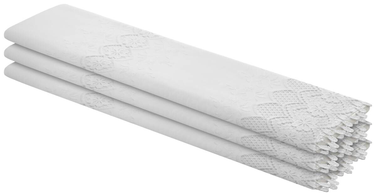 Store-Meterware Elisa weiß 100% Polyester H: ca. 175 cm