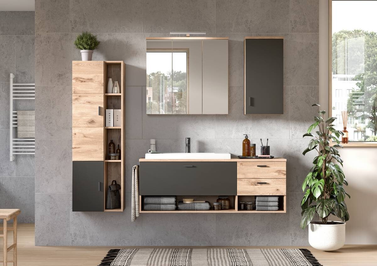 Badezimmer-Set GRADO B/H/T: ca. 203x192x48 cm