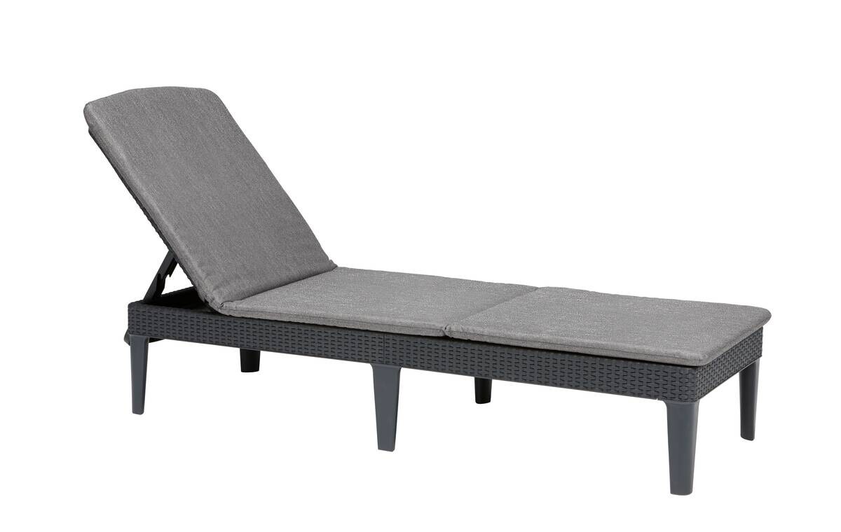 Keter Gartenliege Graphit Kunststoff B/H/L: ca. 58x29x188 cm