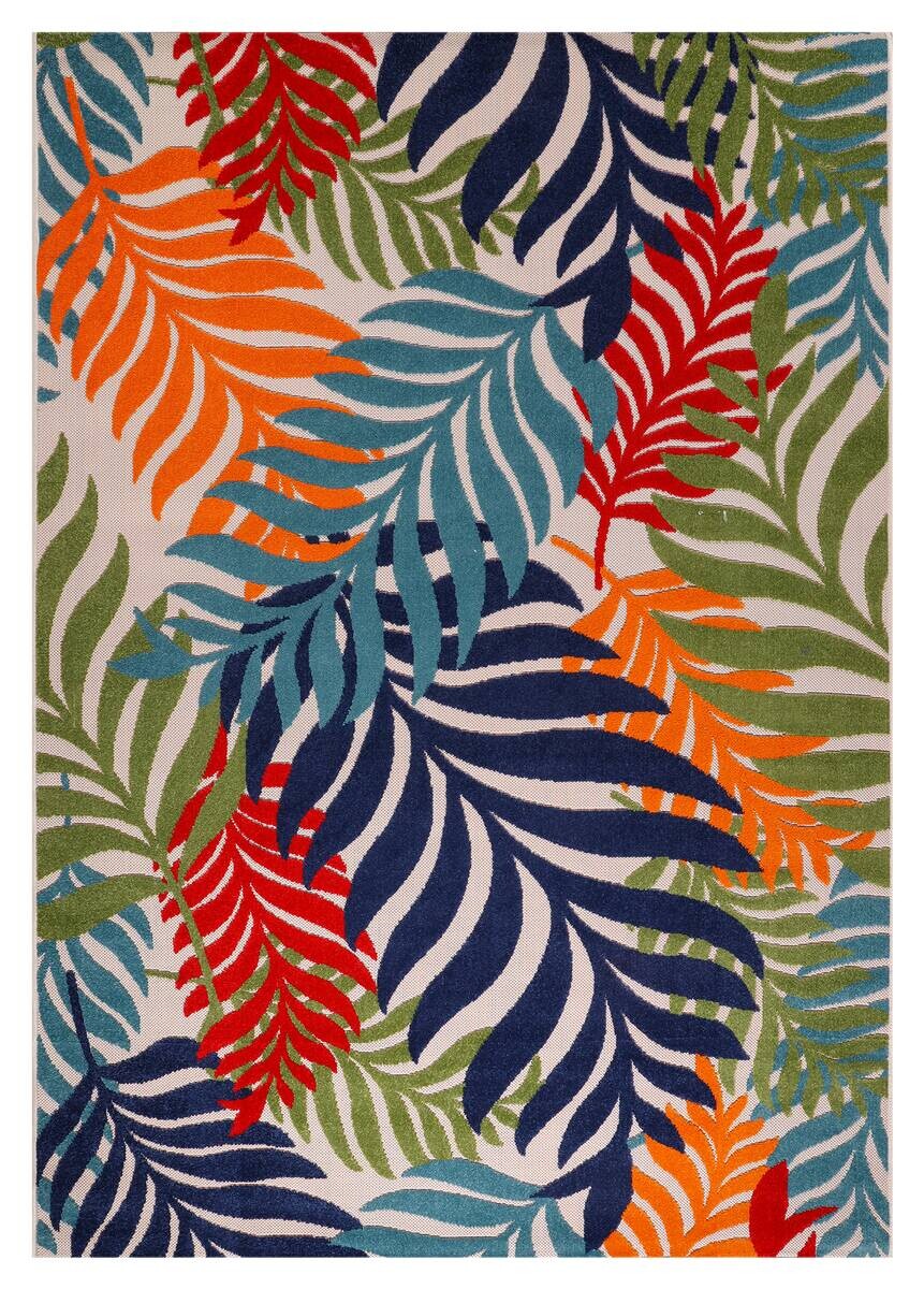 Sanat Outdoorteppich FLORAL bunt B/L: ca. 80x200 cm