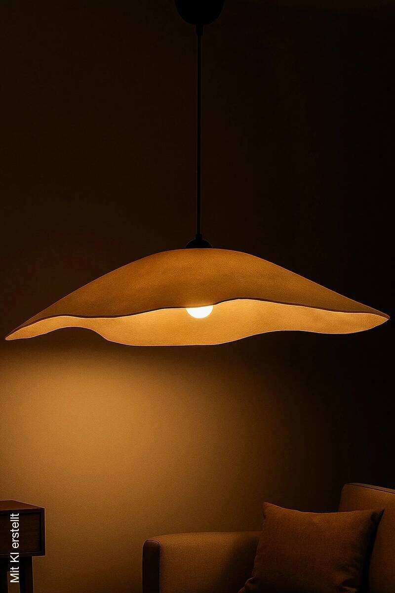Opviq Pendelleuchte beige gold Metall B/H/T/L/D: ca. 59x65x59x59x59 cm E27 1 Brennstellen