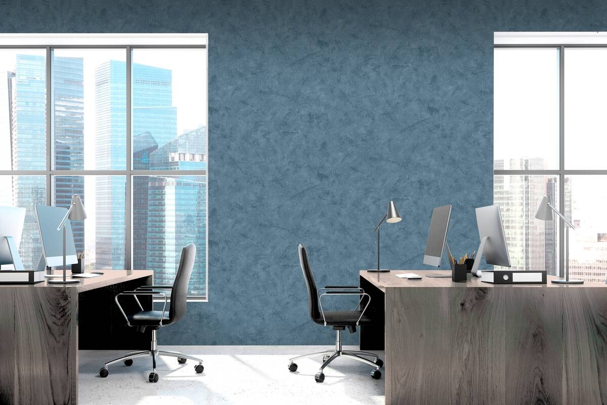 UGEPA Vliestapete Struktur blau B/L: ca. 53x1005 cm