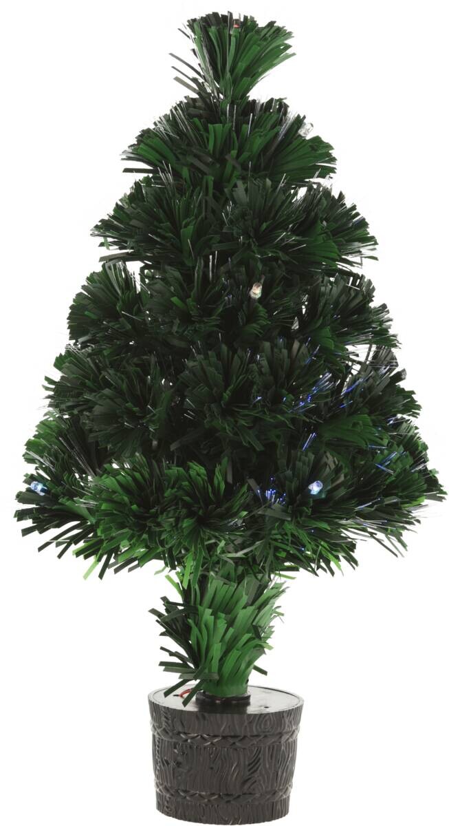 LED-Weihnachtsbaum grün Kunststoff B/H/L: ca. 22x45x22 cm