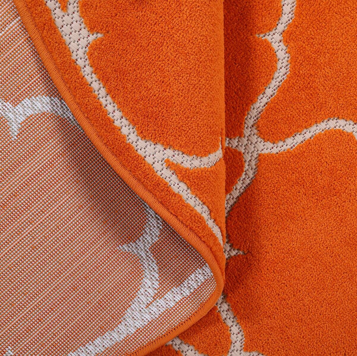 Sanat Outdoorteppich BERLIN orange B/L: ca. 200x200 cm