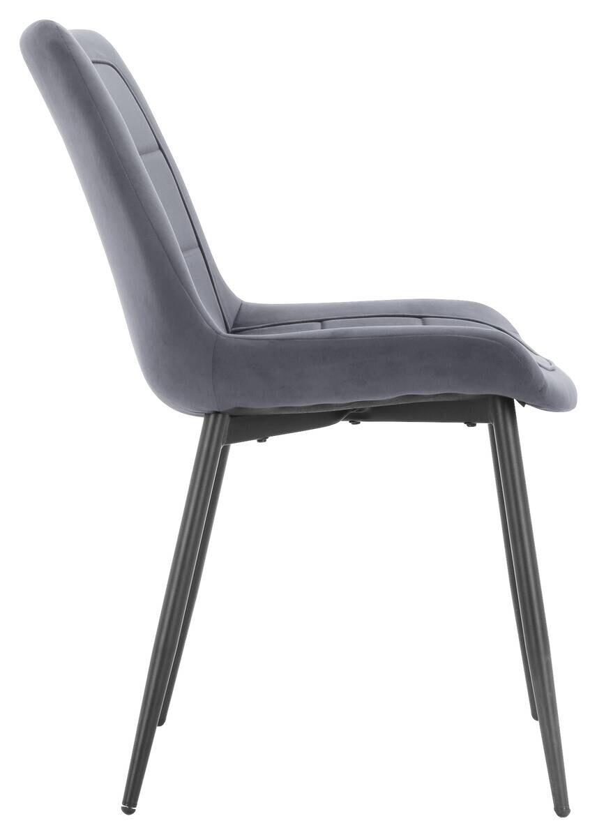 Stuhl KIRA grau Webstoff B/T: ca. 52x82,5 cm