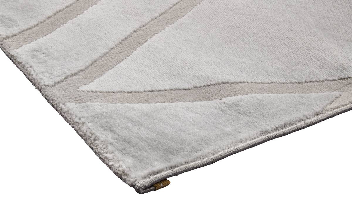 Webteppich Lucy grau B/L: ca. 160x220 cm