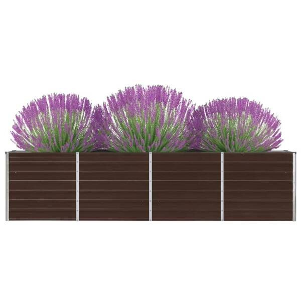 Hochbeet braun Metall B/H/L: ca. 40x77x320 cm