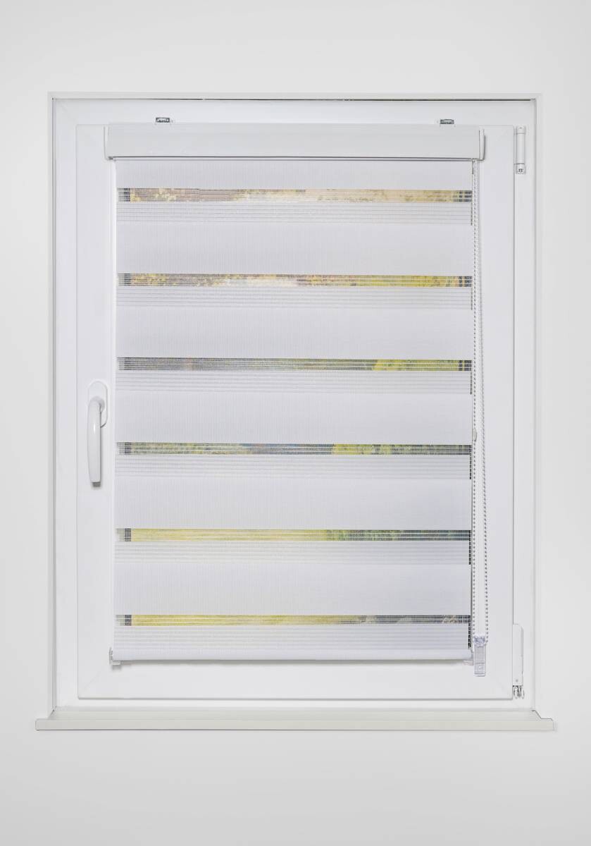 Doppelrollo mit Blende weiß B/L: ca. 90x160 cm