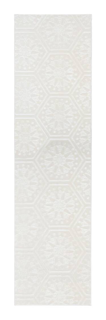 360Living Teppich Monroe weiß B/L: ca. 80x300 cm