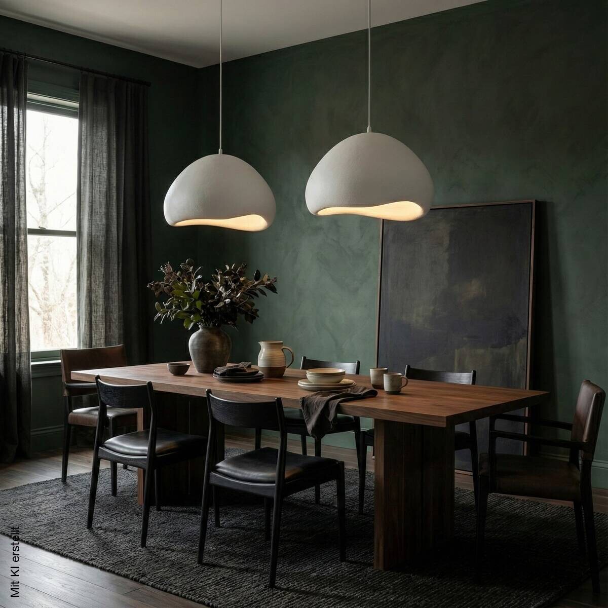 Opviq Pendelleuchte weiß B/H/T: ca. 94x115x94 cm E27 2 Brennstellen
