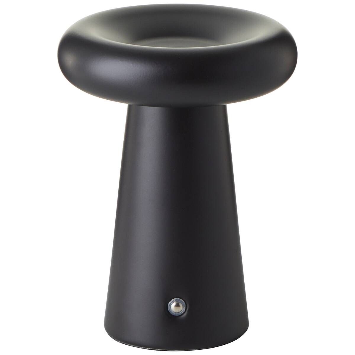 Brilliant Akku-LED-Tischleuchte Muffin schwarz Metall B/H/L: ca. 15x18,5x15 cm