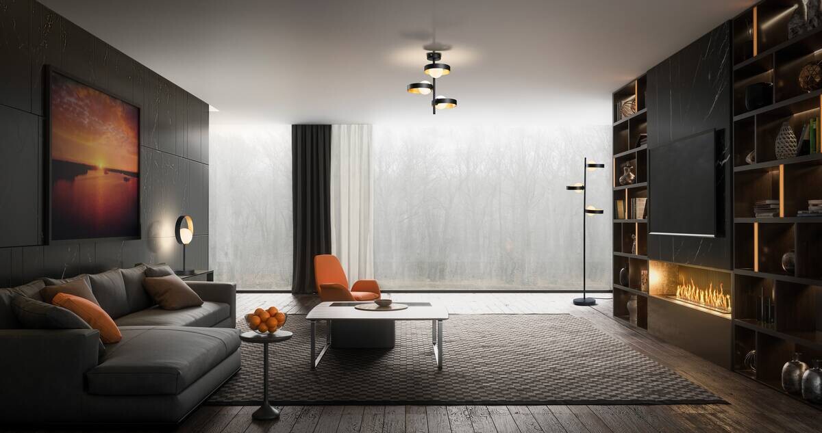 Ledvance LED-Tischleuchte gold schwarz Glas Metall B/H/L: ca. 13x18x36,5 cm