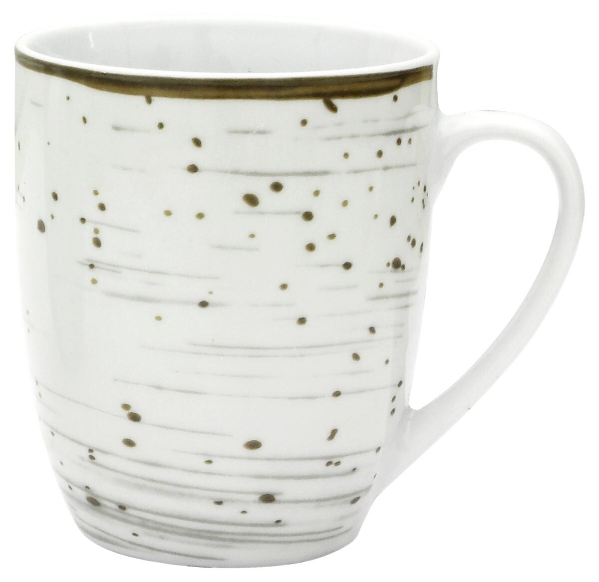 Kaffeebecher grau Porzellan