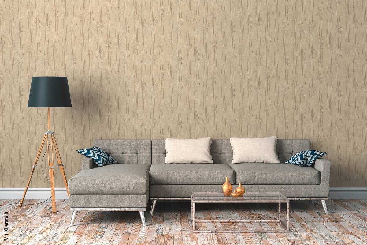 A.S.Creation Vliestapete beige B/H/D: ca. 53x1005x8,8 cm