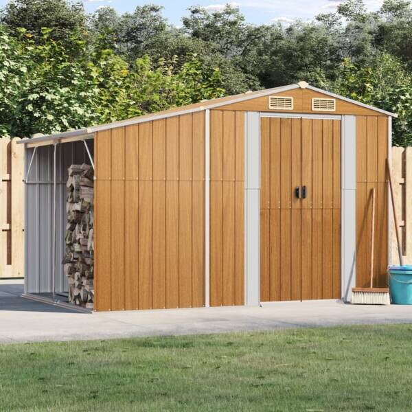 vidaXL Gartenhaus braun B/T/L: ca. 277x179x192,5 cm
