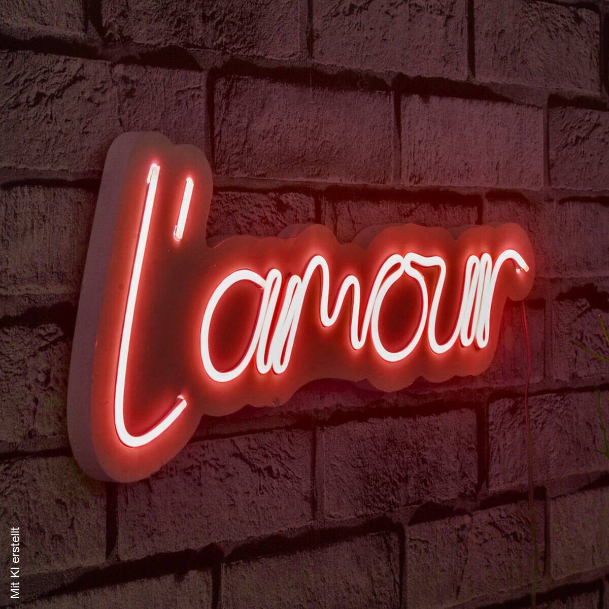 Opviq LED-Wandleuchte rot PVC B/H/T/L: ca. 41x18x2x41 cm