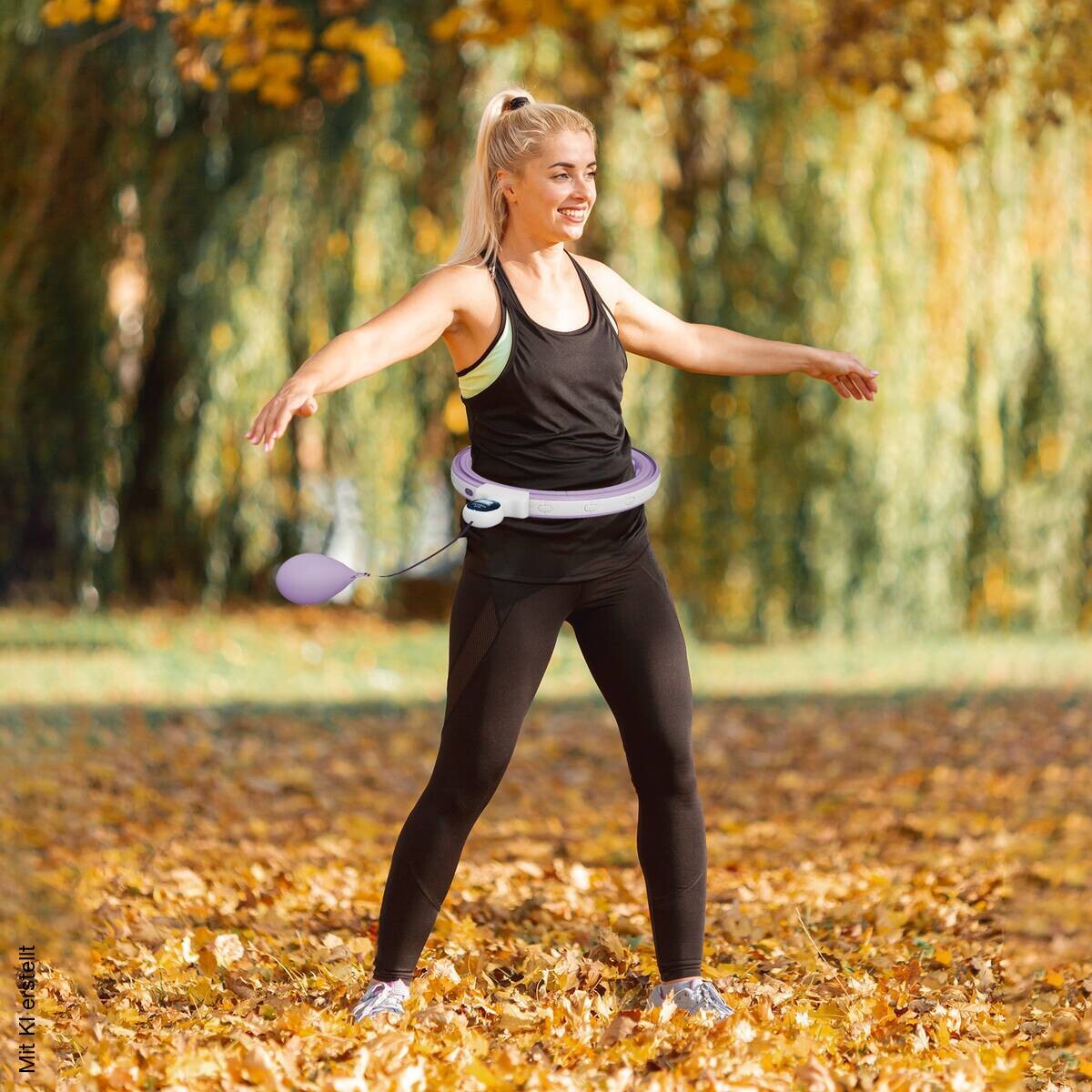 SPORTNOW Hula Hoop violett B/H/L: ca. 4,5x1x139 cm
