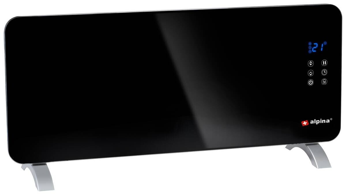 Konvektor schwarz B/H/L: ca. 13x47x96,5 cm ca. 1000 W