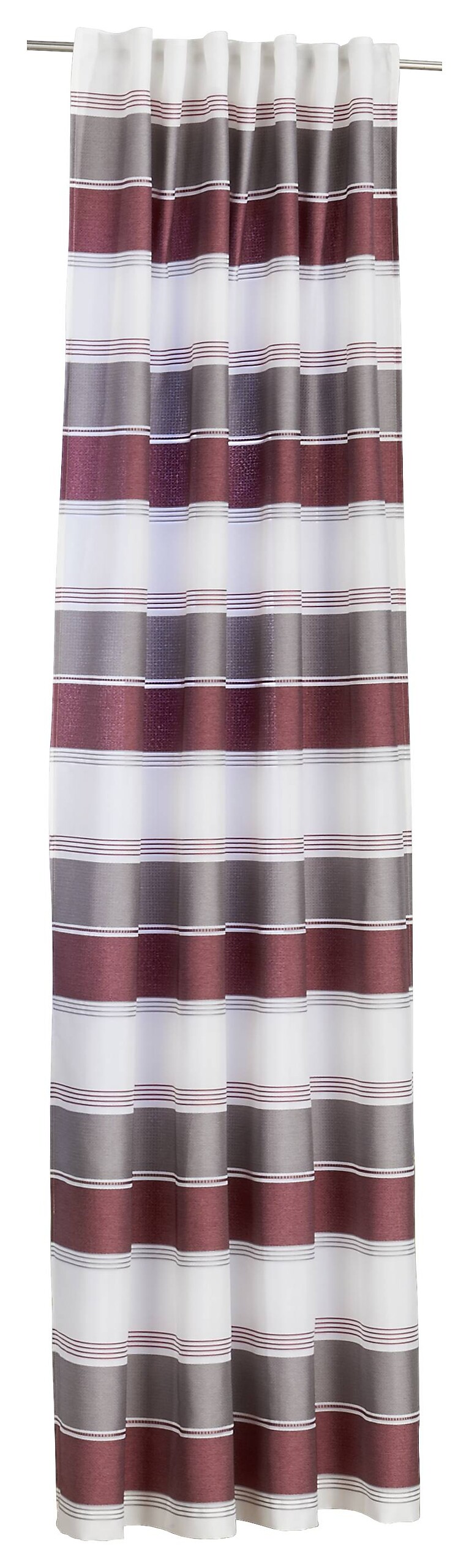 POCOline Schlaufenvorhang Nanni rot B/L: ca. 140x245 cm