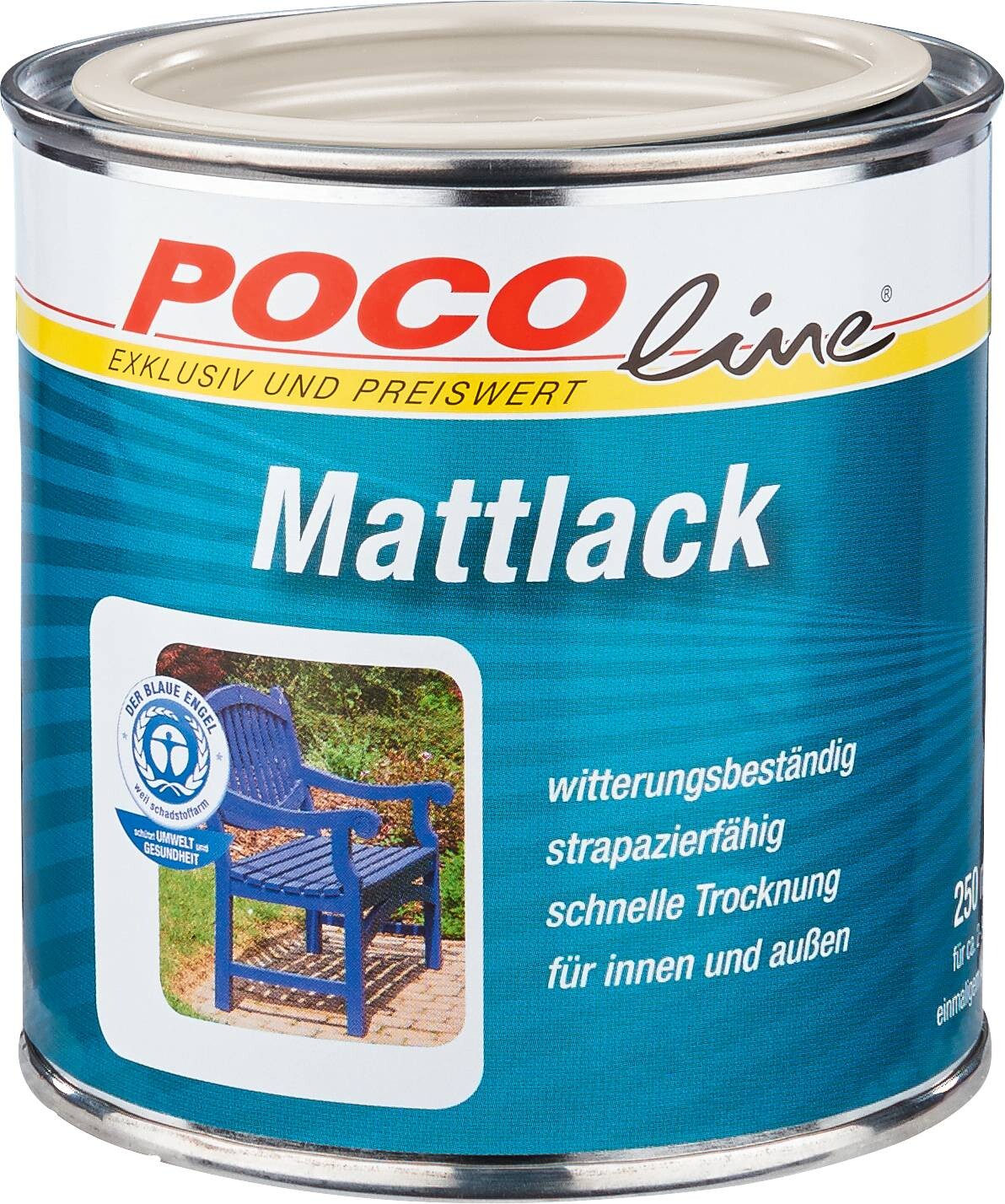 POCOline Mattlack cremeweiß seidenmatt ca. 0,25 l