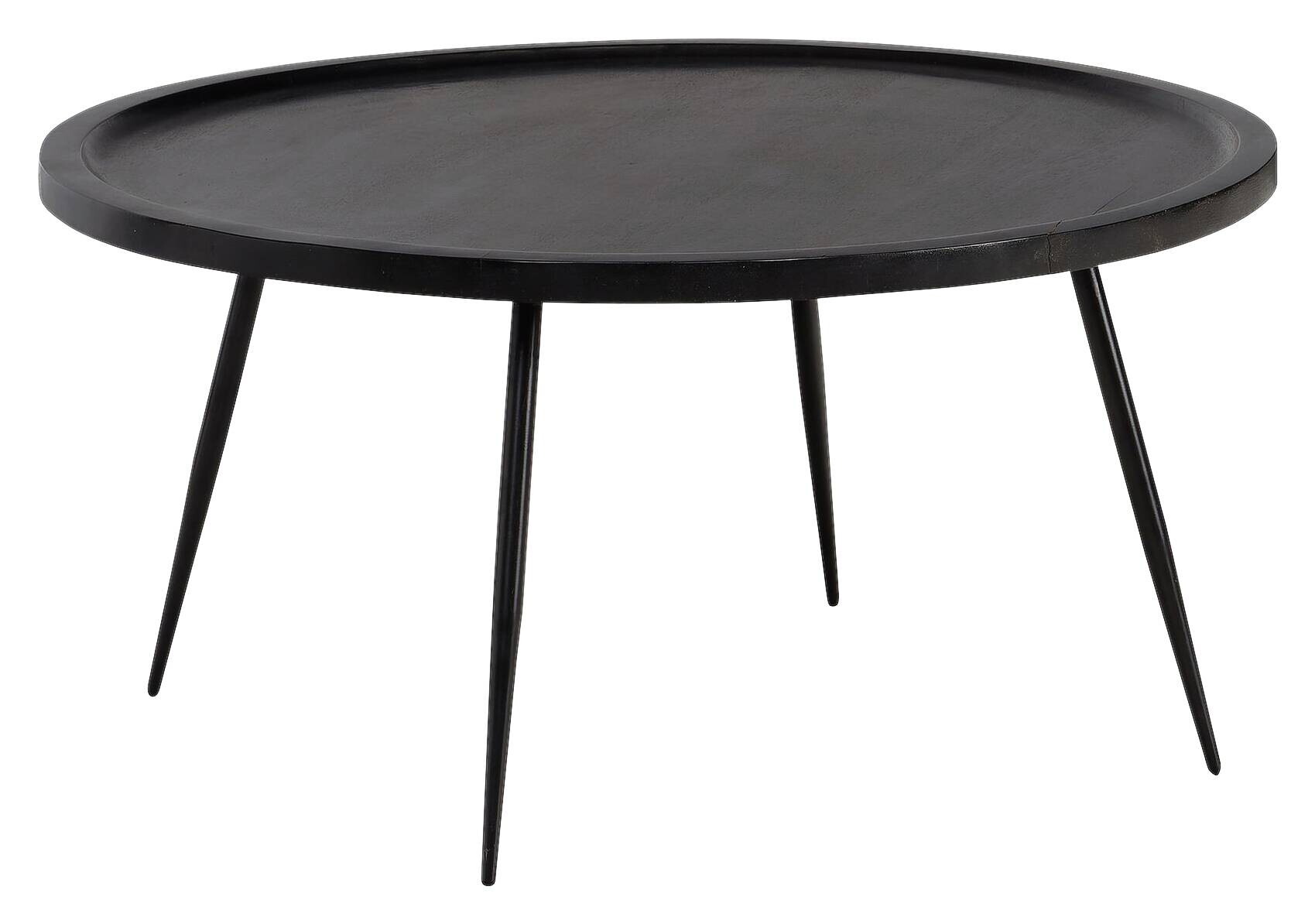 Couchtisch schwarz H/D: ca. 38x75 cm