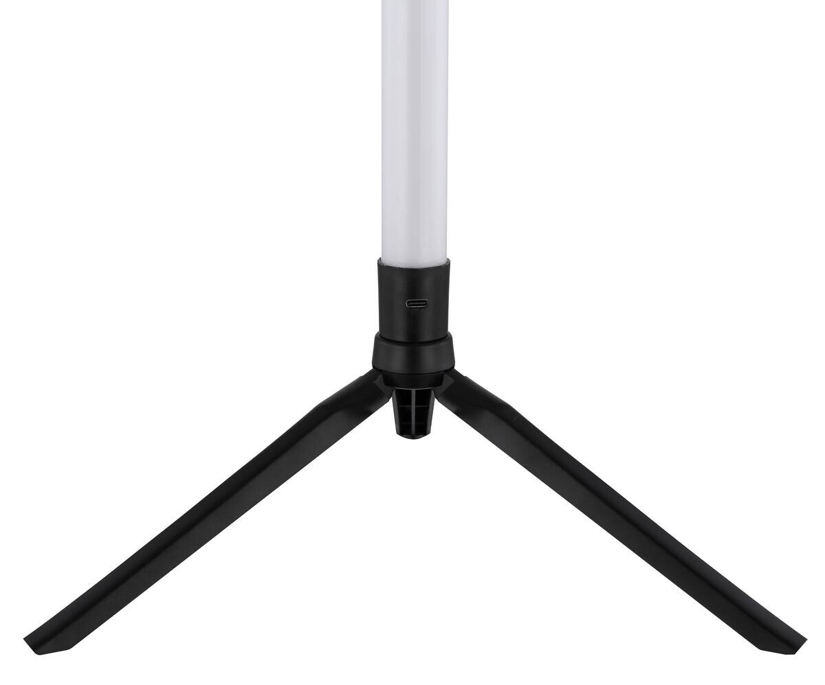 GLOBO LED-Stehleuchte Opal schwarz Kunststoff H/D: ca. 113x37 cm 1 Brennstellen