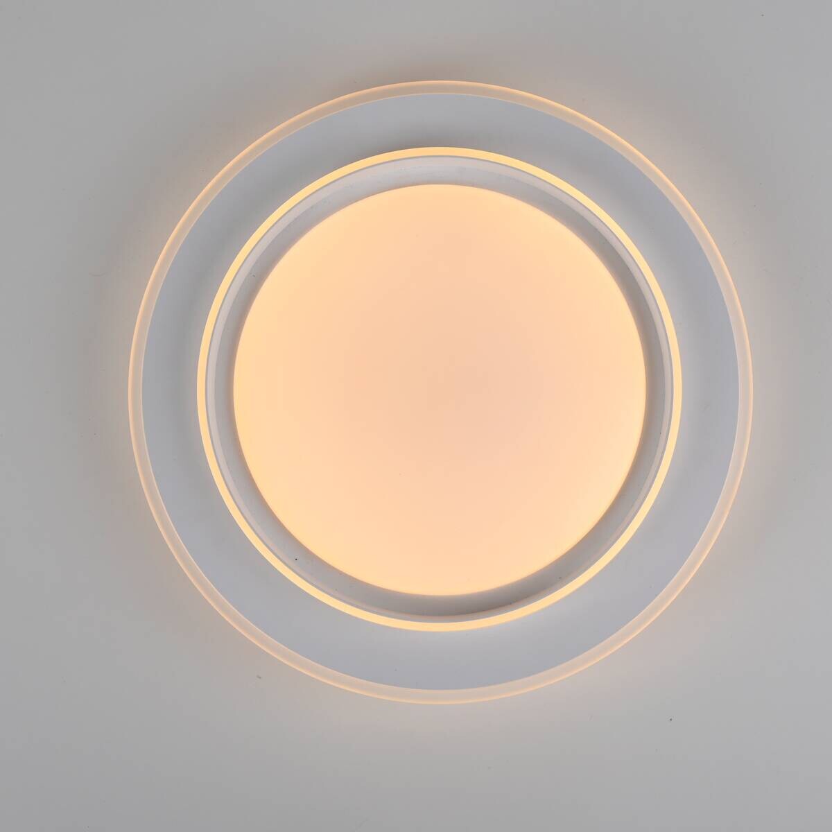 Just Light LED-Deckenleuchte Lago weiß B/H/L: ca. 40x6x40 cm