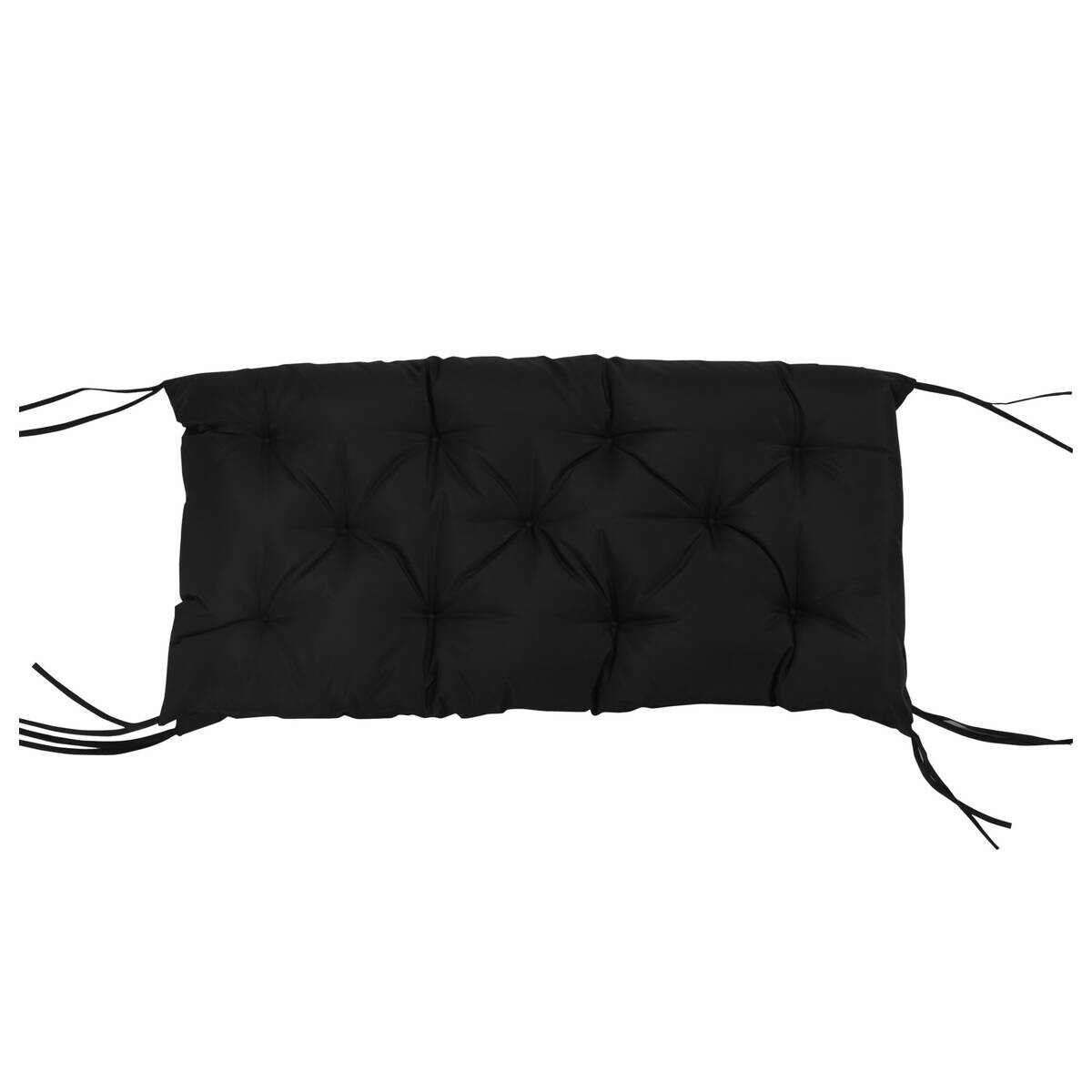 Outsunny Bankauflage schwarz Schaumstoff B/H/L: ca. 98x8x100 cm