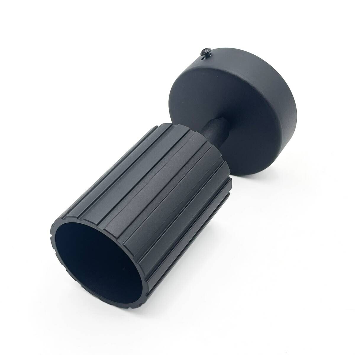 Lamkur Wandleuchte Prisma schwarz Stahl B/H/L: ca. 8x16x8 cm GU10 1 Brennstellen