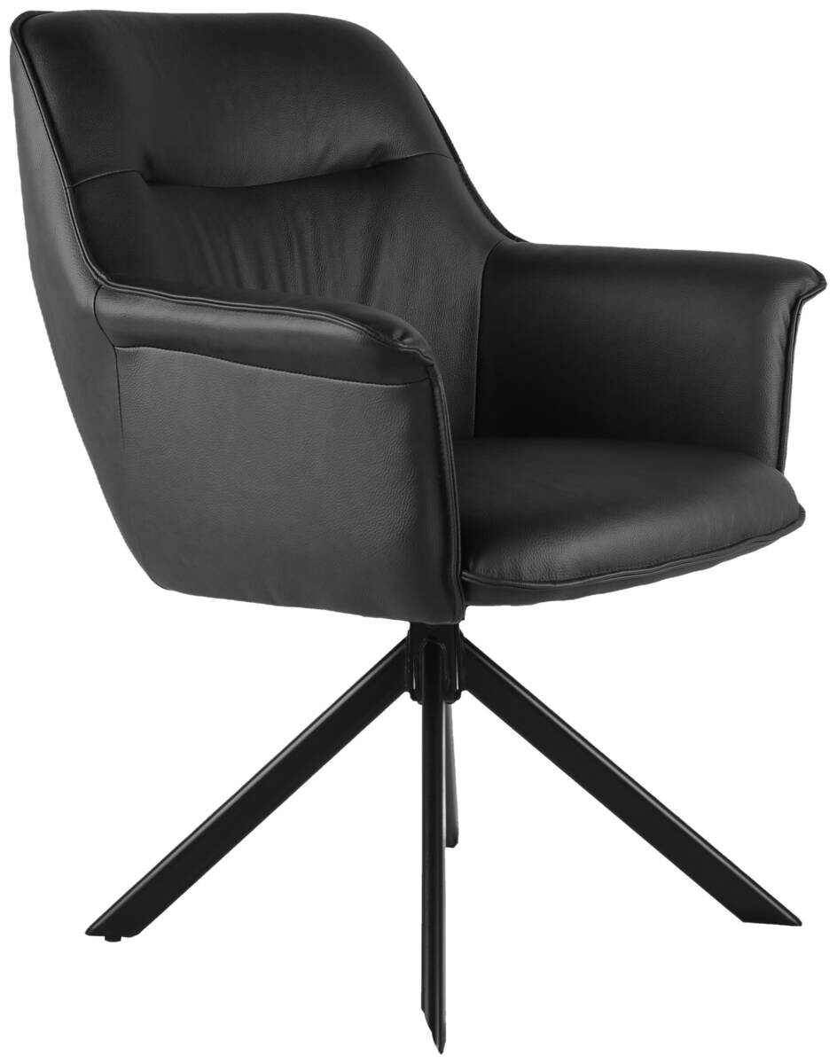 Armlehnstuhl Elias schwarz Polyester B/H/T: ca. 67x91x69 cm