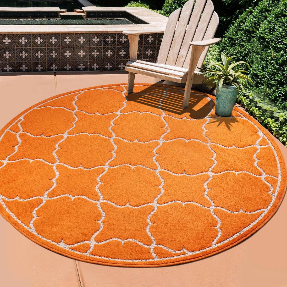 Sanat Outdoorteppich BERLIN orange D: ca. 200 cm