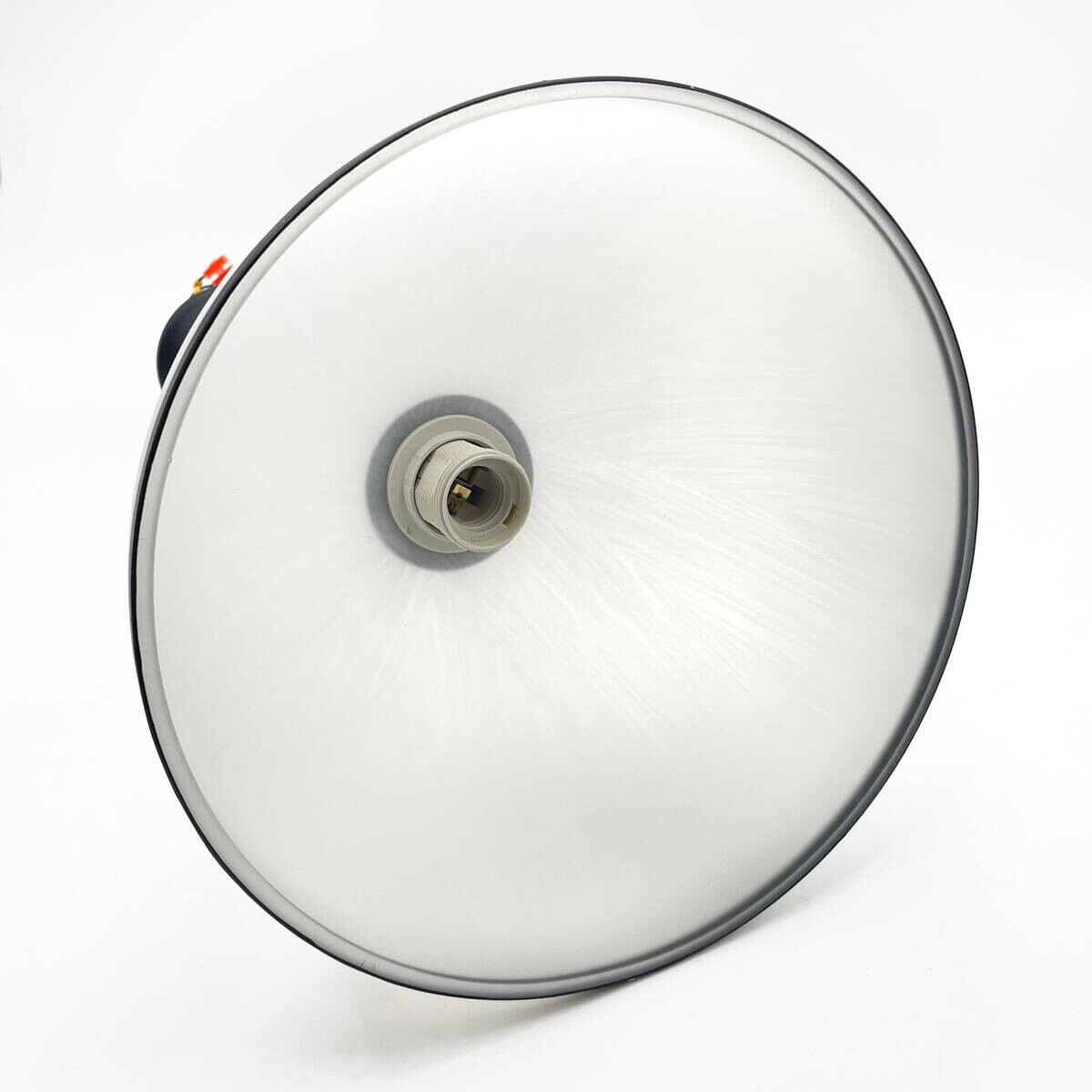 Lamkur Pendelleuchte beige weiß Glas Stahl B/H/L: ca. 32,5x45x32,5 cm E27 1 Brennstellen