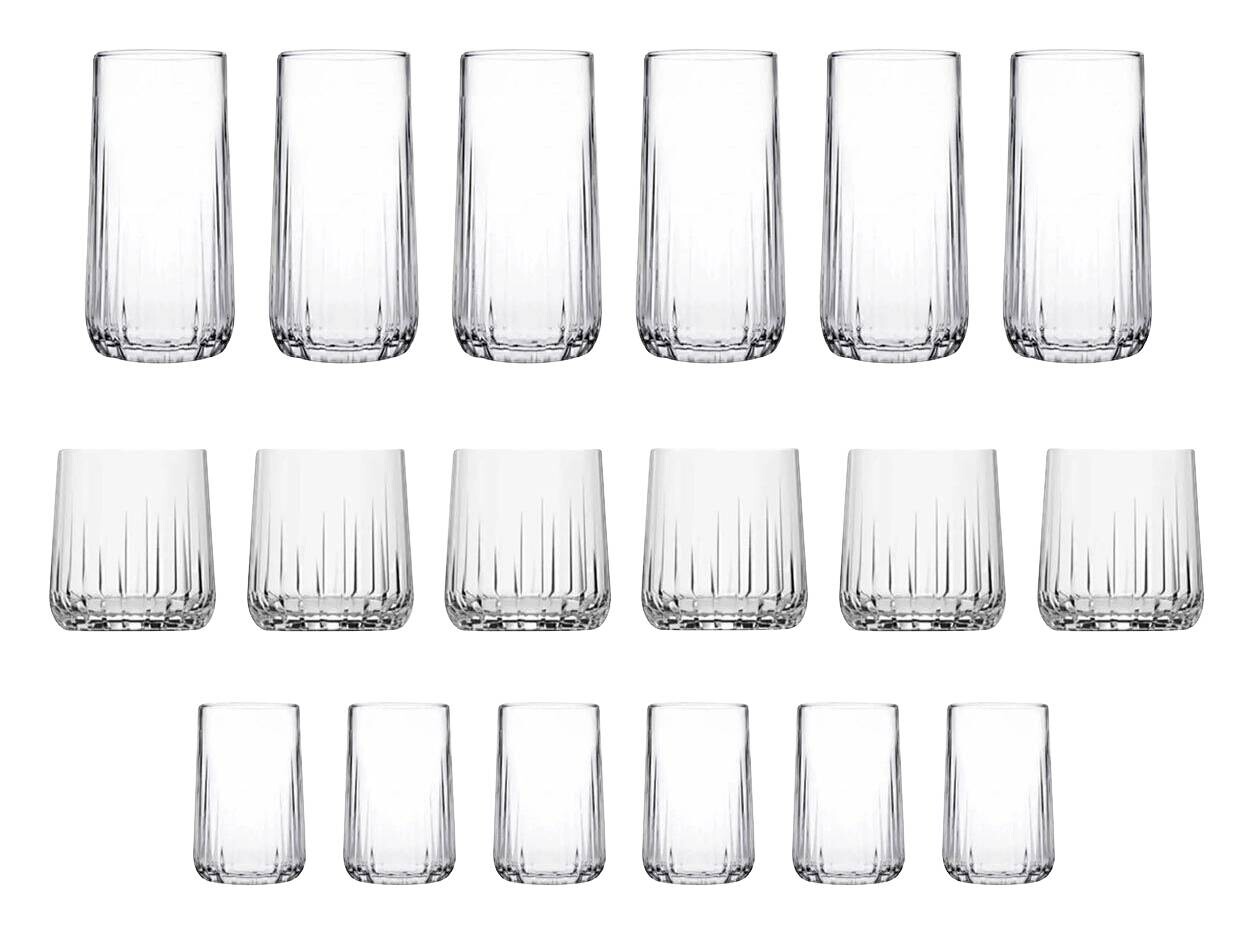 HermiaConcept Gläserset Nova 18-tlg. transparent
