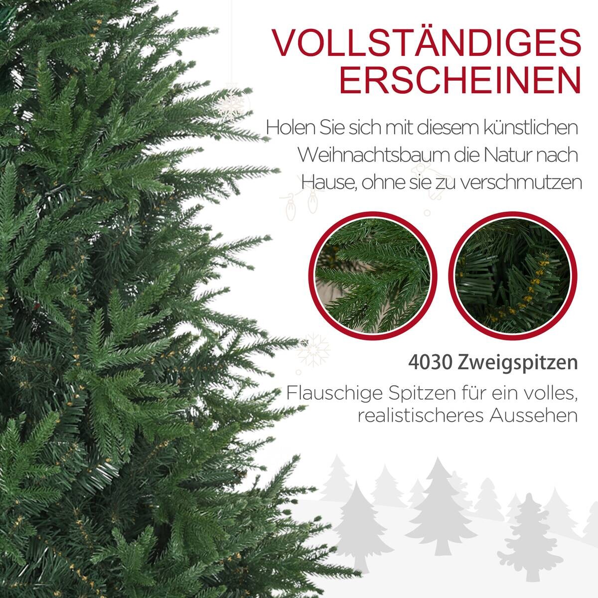 HOMCOM Weihnachtsbaum