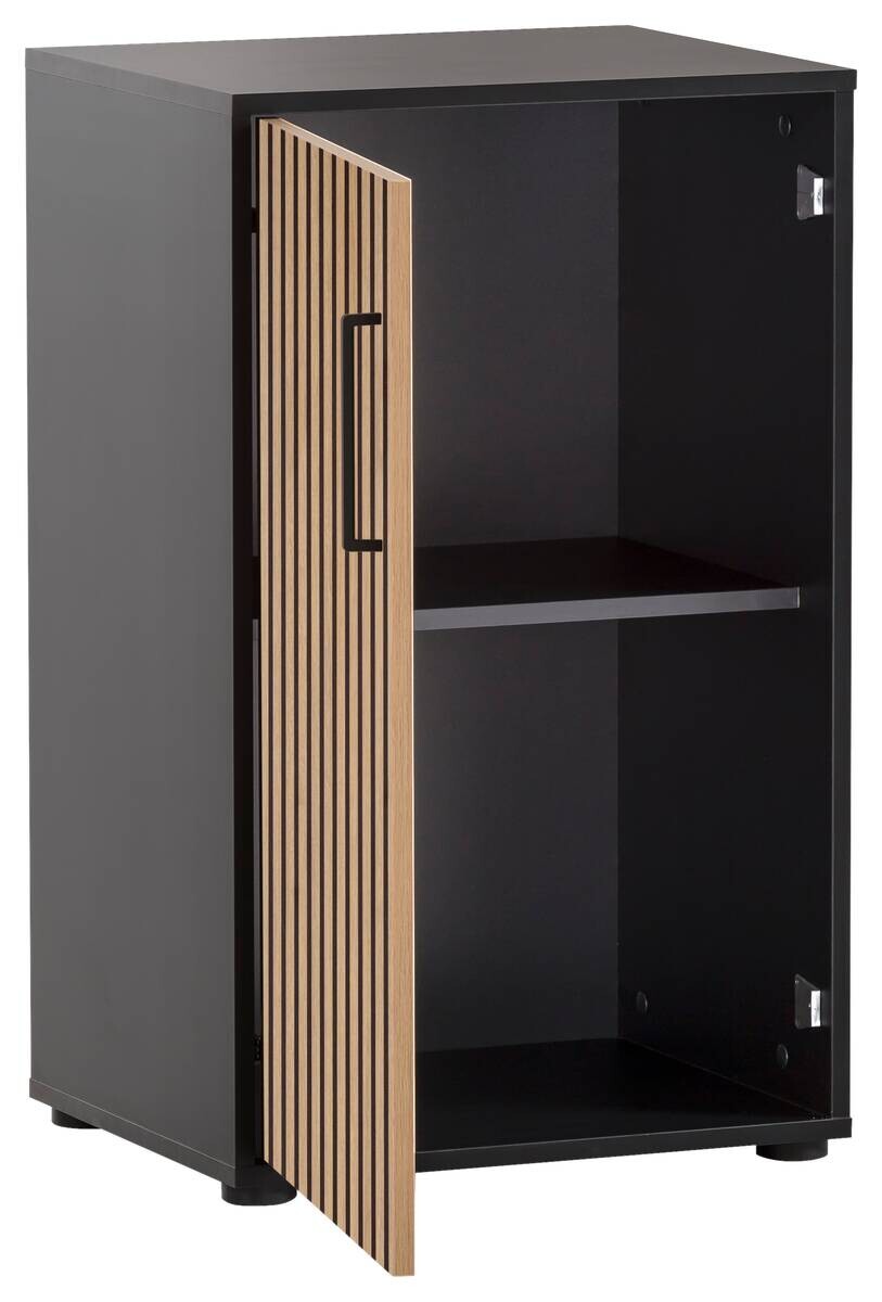 Unterschrank Hank schwarz matt B/H/T: ca. 50,9x83,6x41 cm