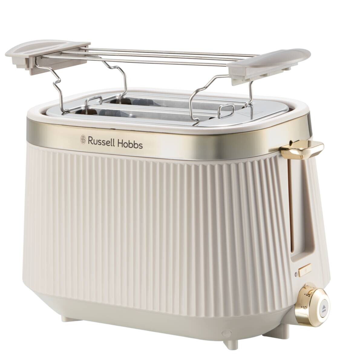 Russel Hobbs Toastautomat beige Edelstahl Kunststoff B/H/L: ca. 18x19x27 cm