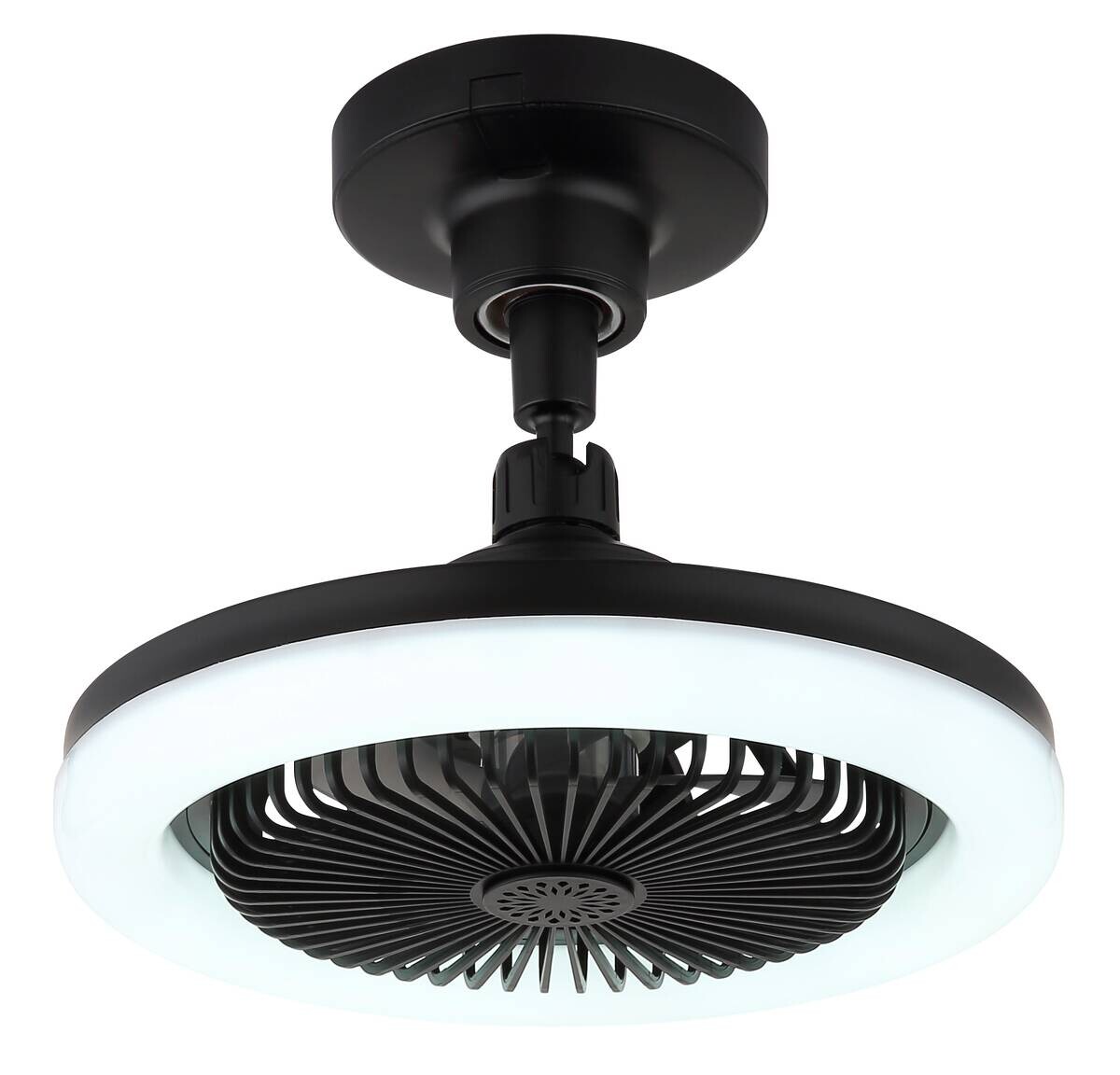 GLOBO Deckenventilator Opal mattschwarz H/D: ca. 21,7x25,8 cm max. 20 W