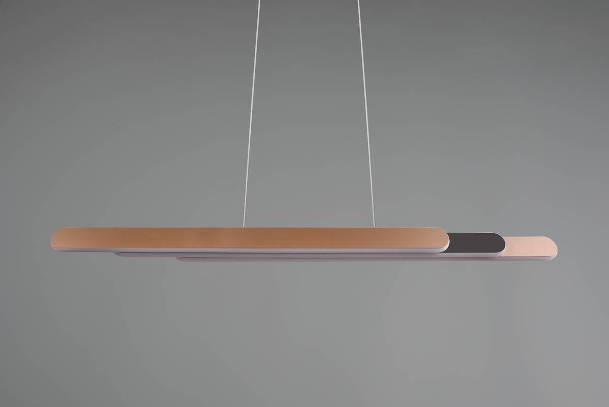 Reality LED-Pendelleuchte kaffee Metall
